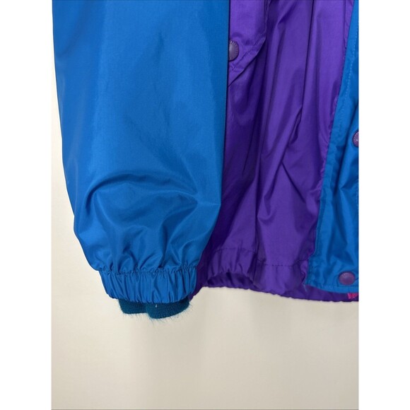 COLUMBIA Women's Large Teal Purple Colorblock Full Zip Jacket Lined Radial Sleev - Picture 10 of 10